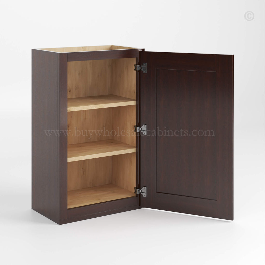 Shaker Espresso 36″ H Single Door Wall Cabinet