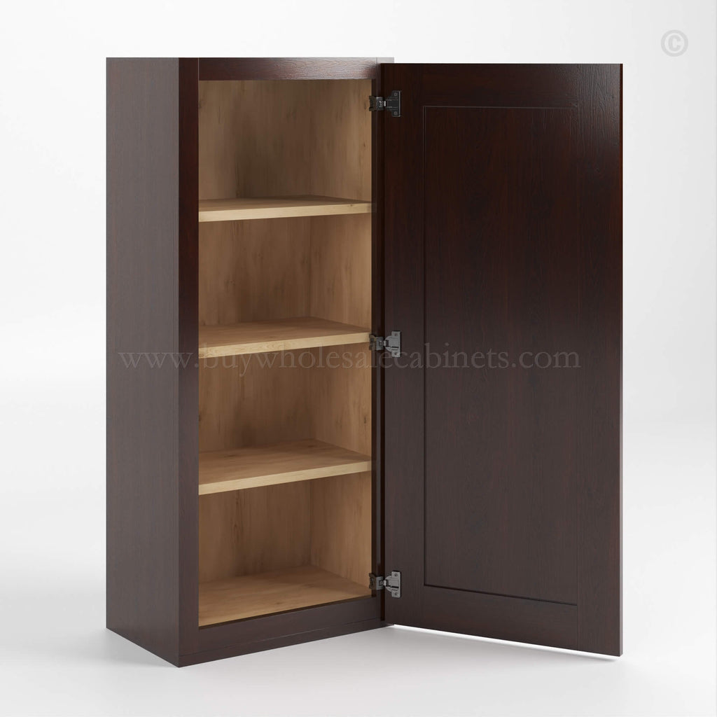 Shaker Espresso 42″ H Single Door Wall Cabinet