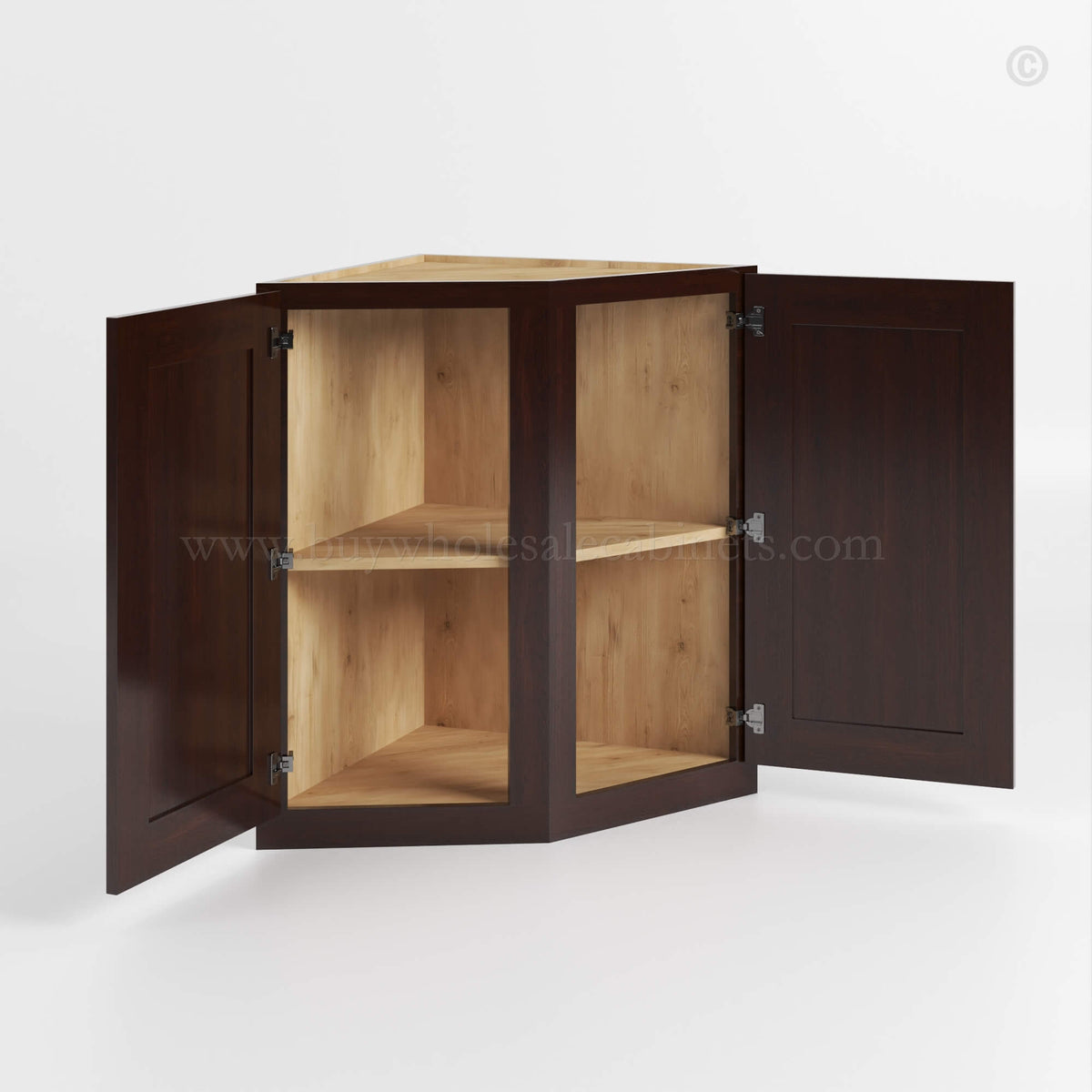 Shaker Espresso Base End Cabinet