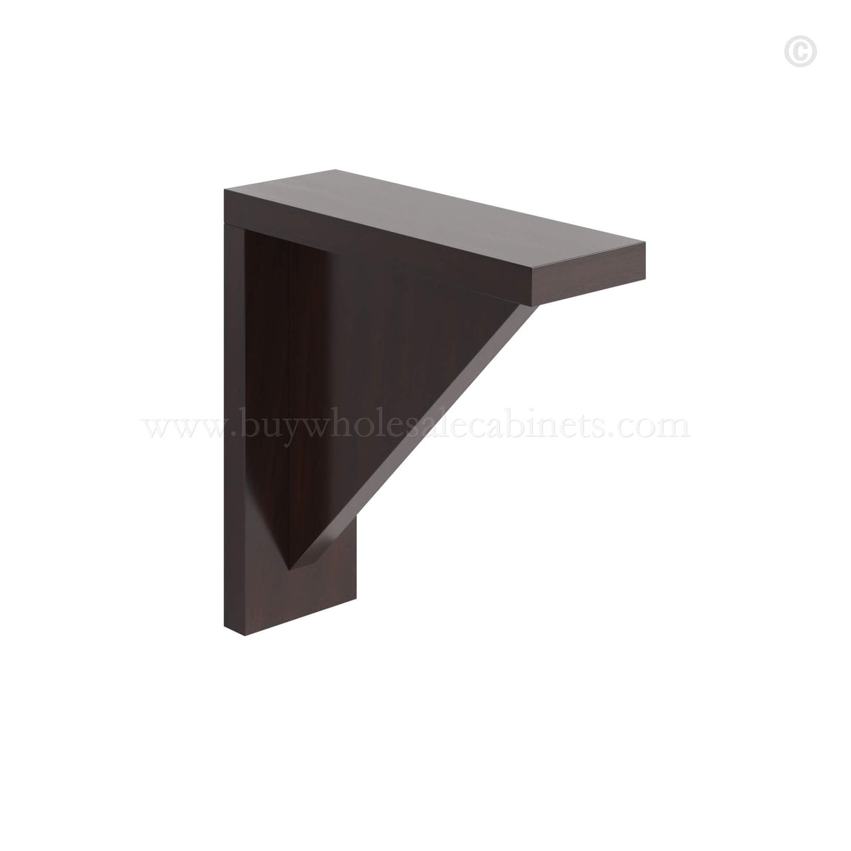Shaker Espresso Corbel 9″H