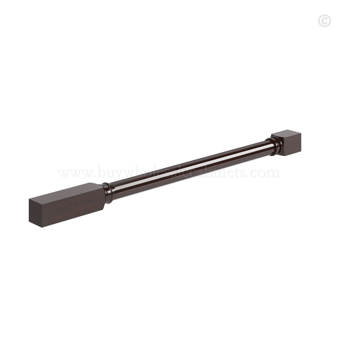 Shaker Espresso Fluted Decorative Leg