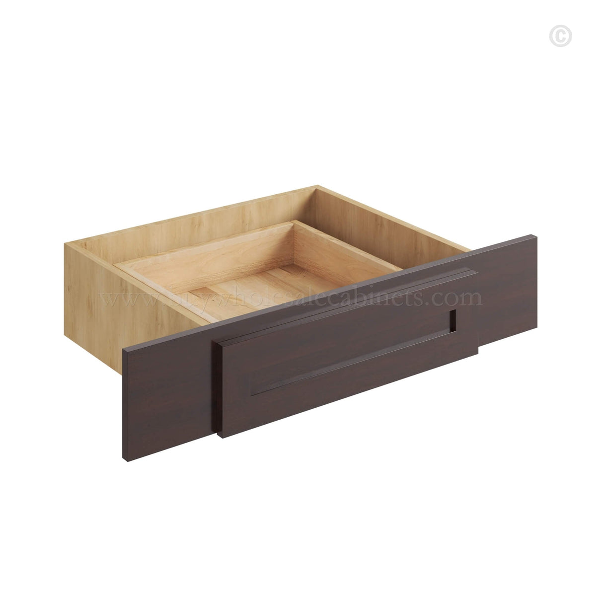 Shaker Espresso Knee Drawer