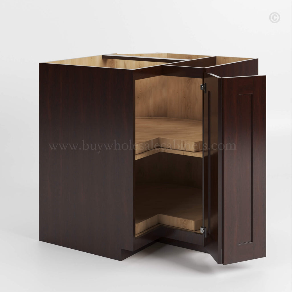 Shaker Espresso Lazy Susan Base Cabinet