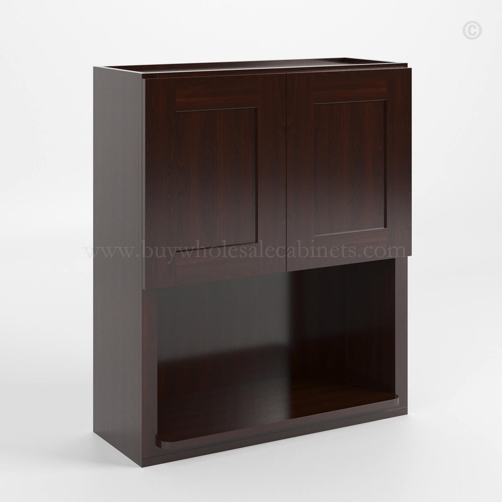 Shaker Espresso Microwave Wall Cabinet