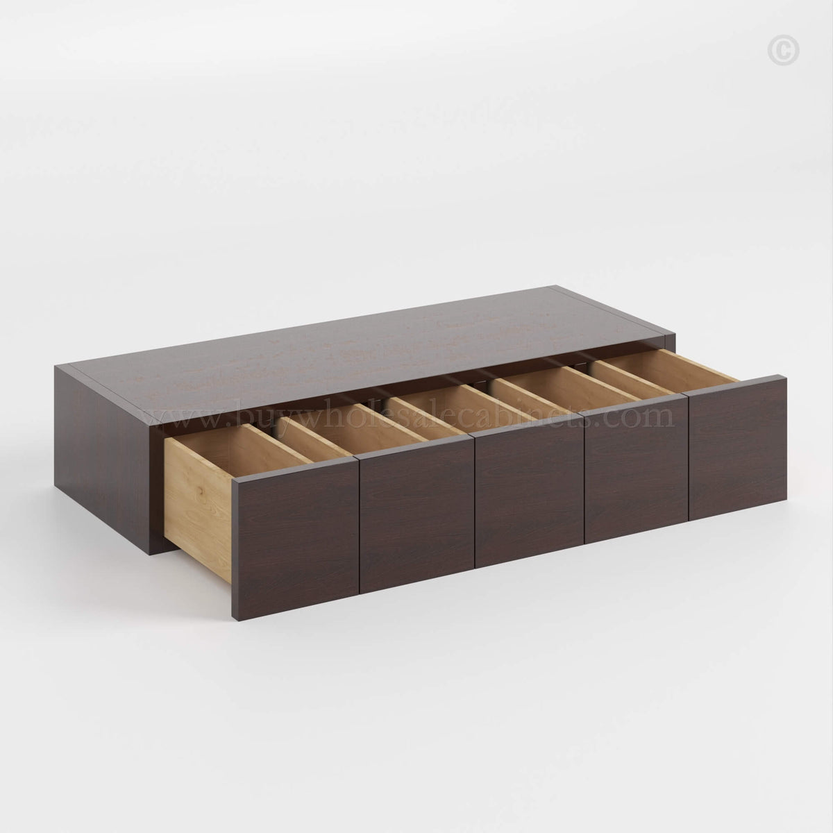 Shaker Espresso Wall Spice Drawer