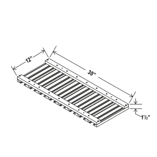 White Shaker Glass Holder