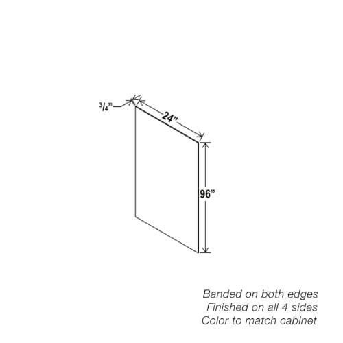 Gray Shaker Shelf Board
