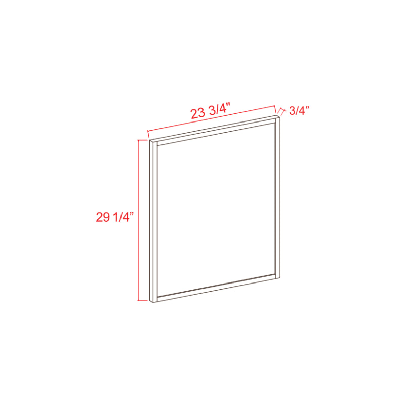 Slim Oak Shaker Base Decorative Door Panel
