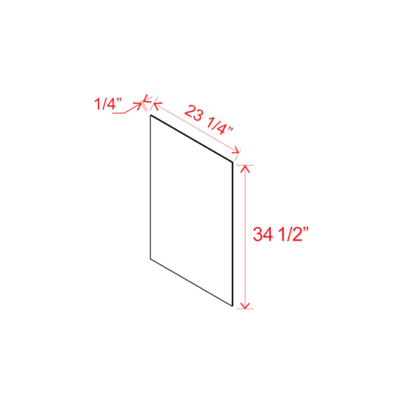 Dove White Slim Shaker Base Skin Veneer Panel
