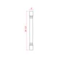 Slim Amber Oak Shaker Classic Decorative Leg