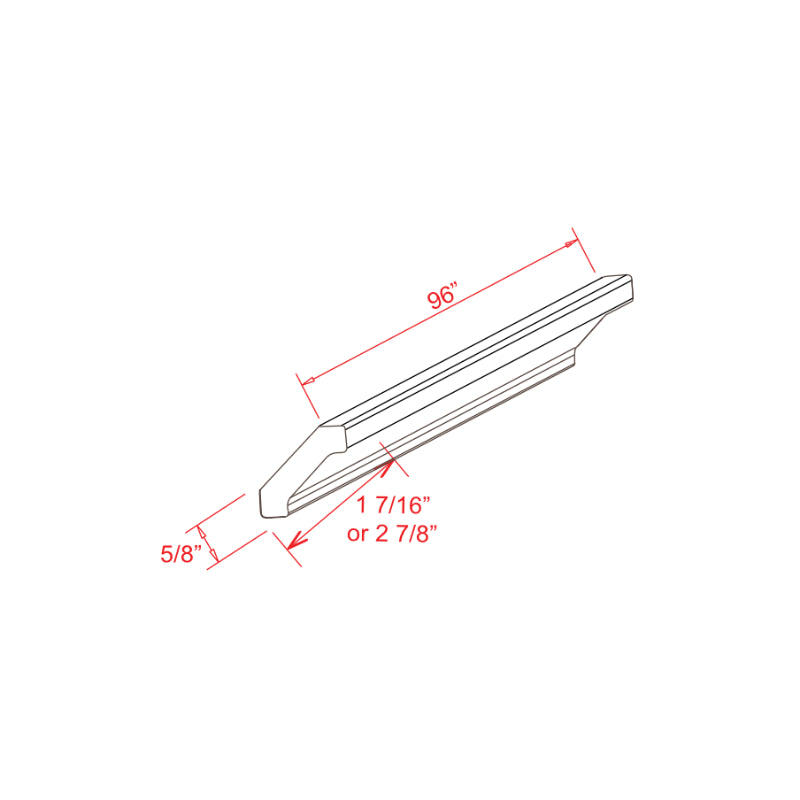 Slim Amber Oak Shaker Crown Moulding