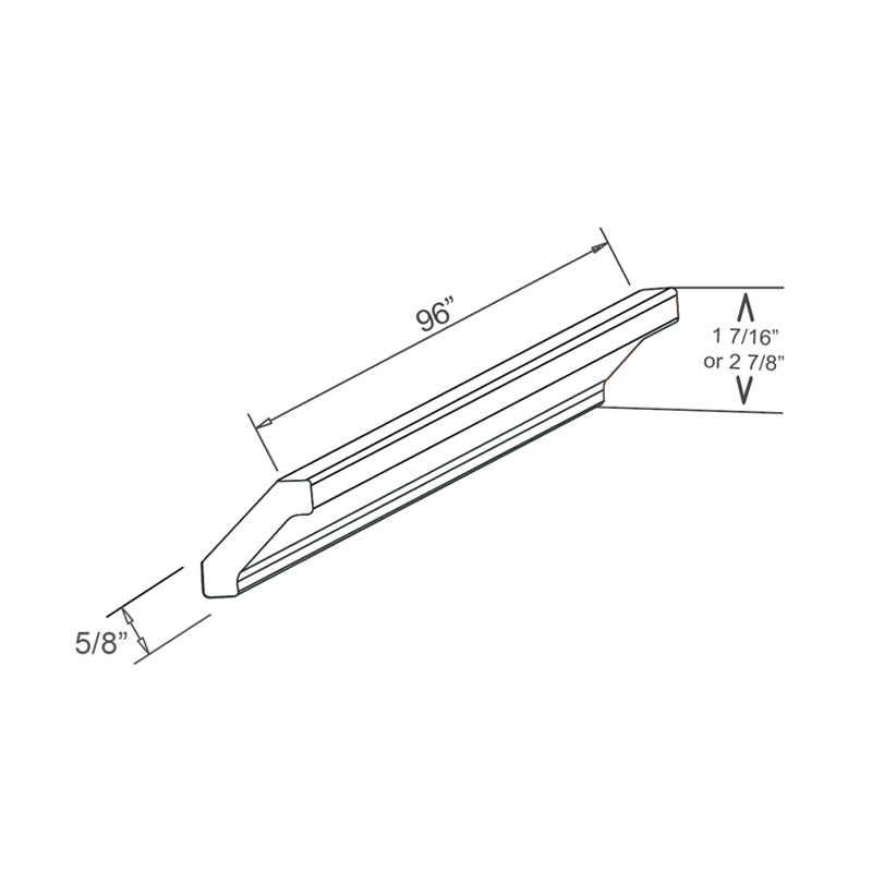 Slim Oak Shaker Crown Moulding
