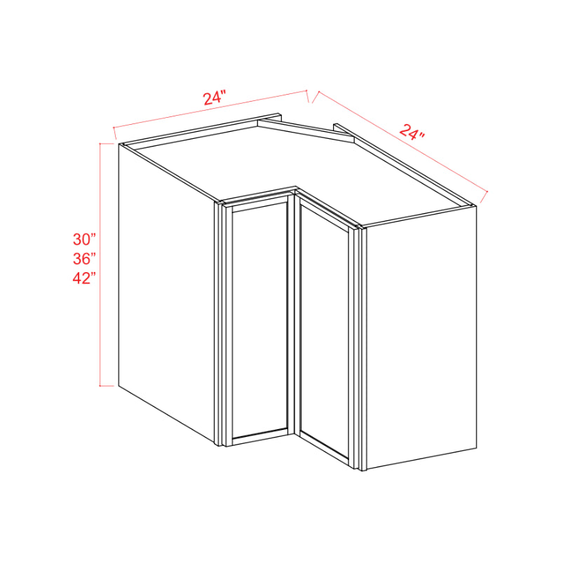 Slim Amber Oak Shaker Easy Reach Wall Cabinet