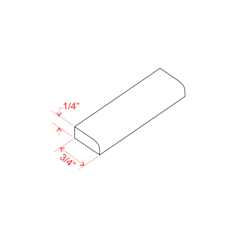 Dove White Slim Shaker Scribe Moulding