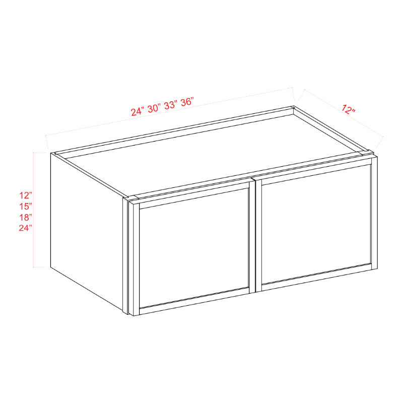 Dove White Slim Shaker Double Door Wall Microwave Bridge Cabinet