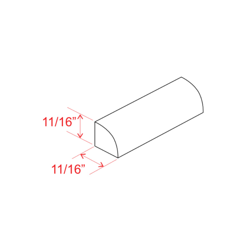 Slim Black Shaker Shoe Moulding