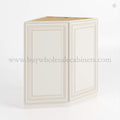 Charleston White Raised Panel Base End Cabinet
