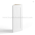 White Shaker 12 W Angle Wall Cabinet