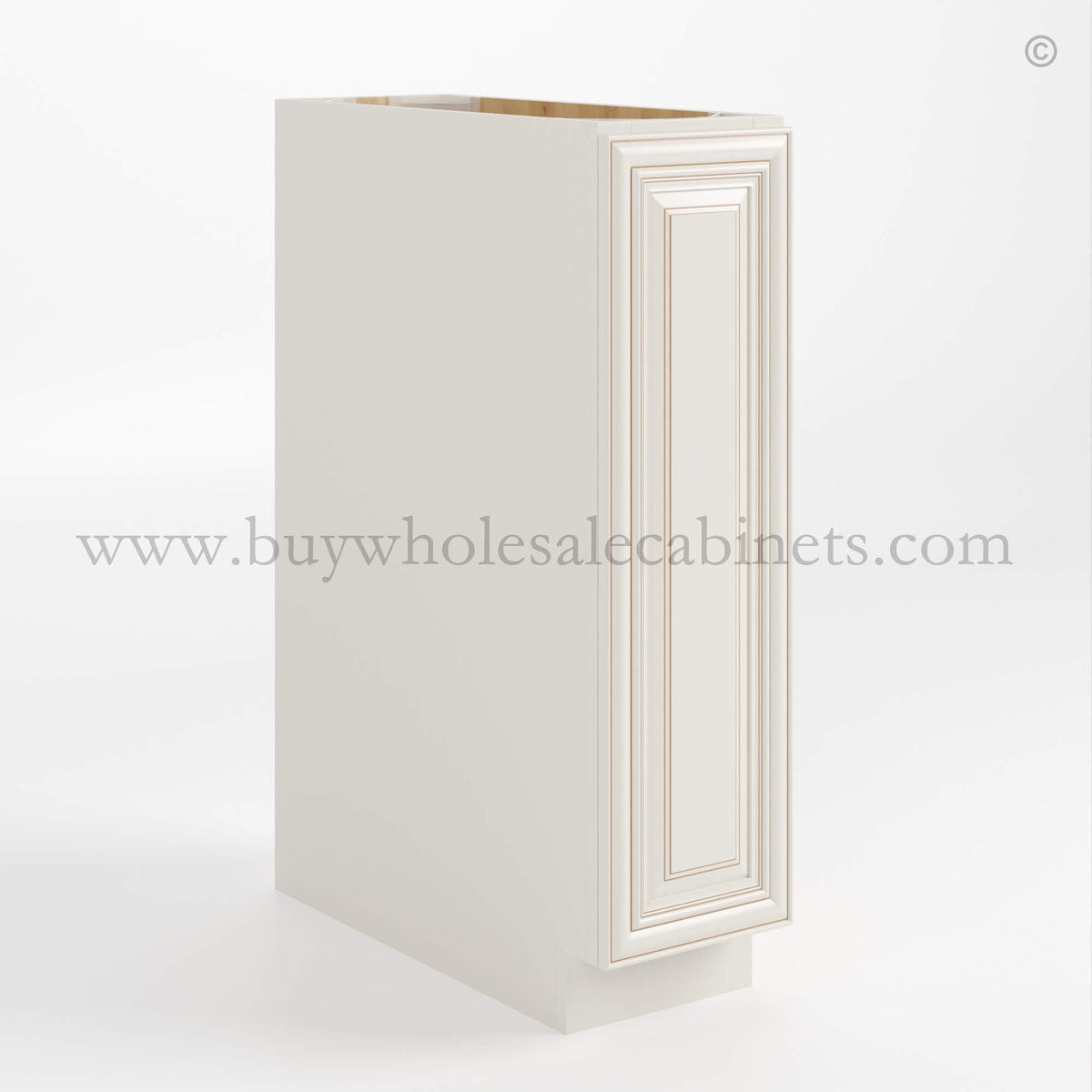 Charleston White Raised Panel Base Tray