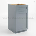 Gray Shaker Trash Base Cabinet