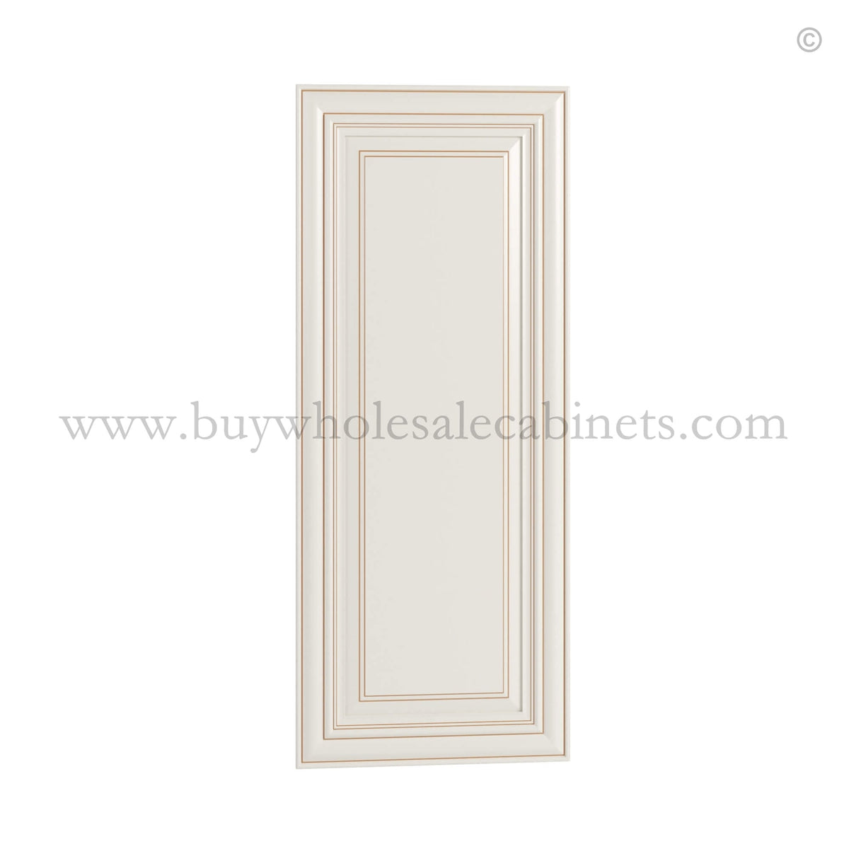 Charleston White Raised Panel Wall Decorative Door Panel