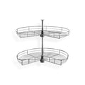 White Shaker Chrome Tray