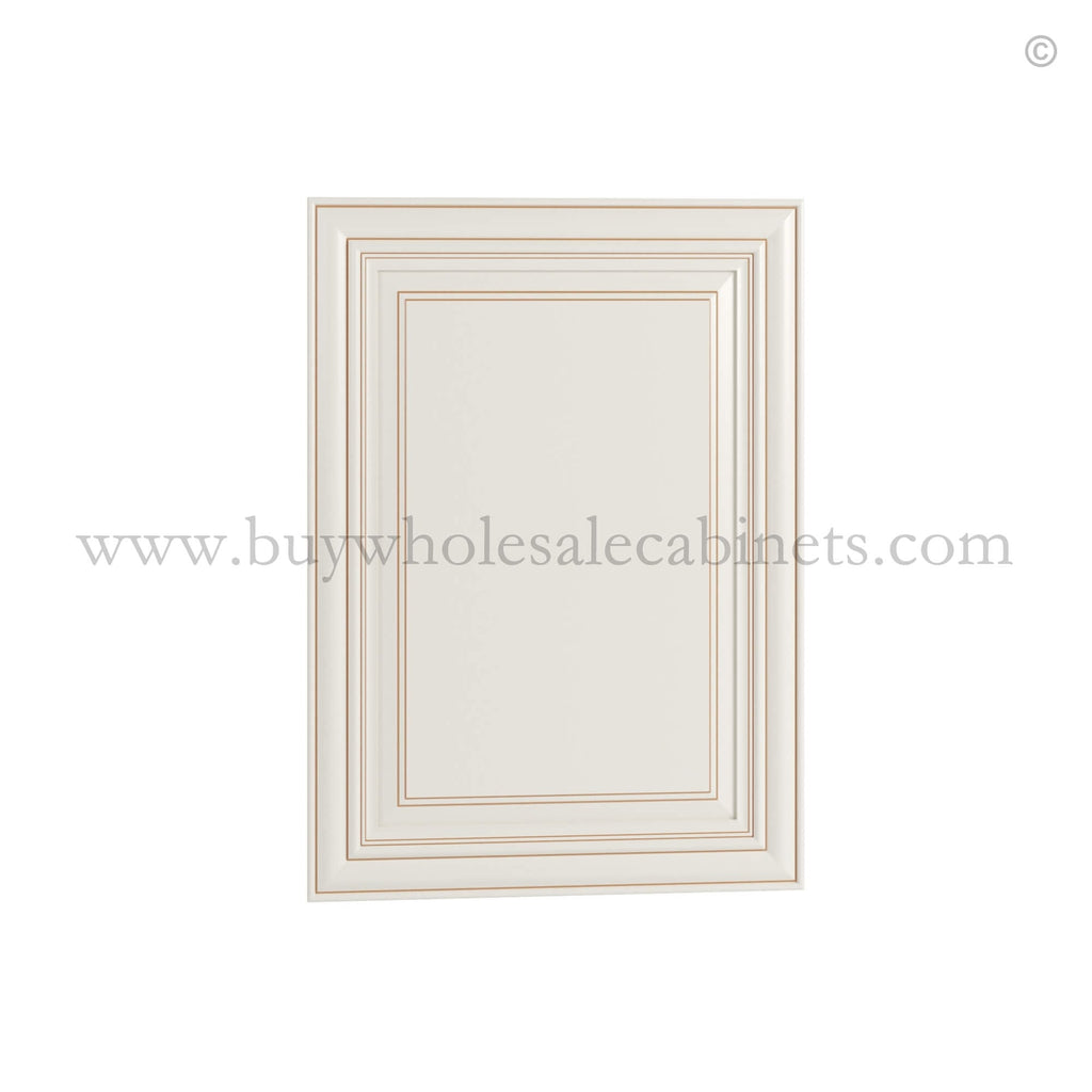 Charleston White Raised Panel Decorative Door Panel
