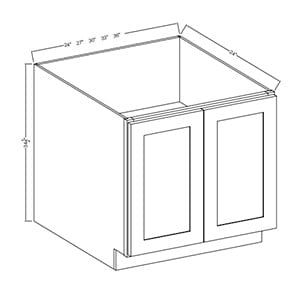 Treasure Chest Shaker Base Cabinet – Full Height 2 Doors