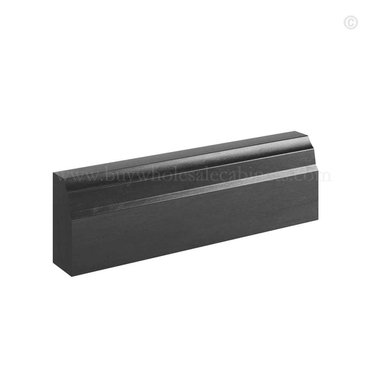 Charcoal Black Shaker Base Molding