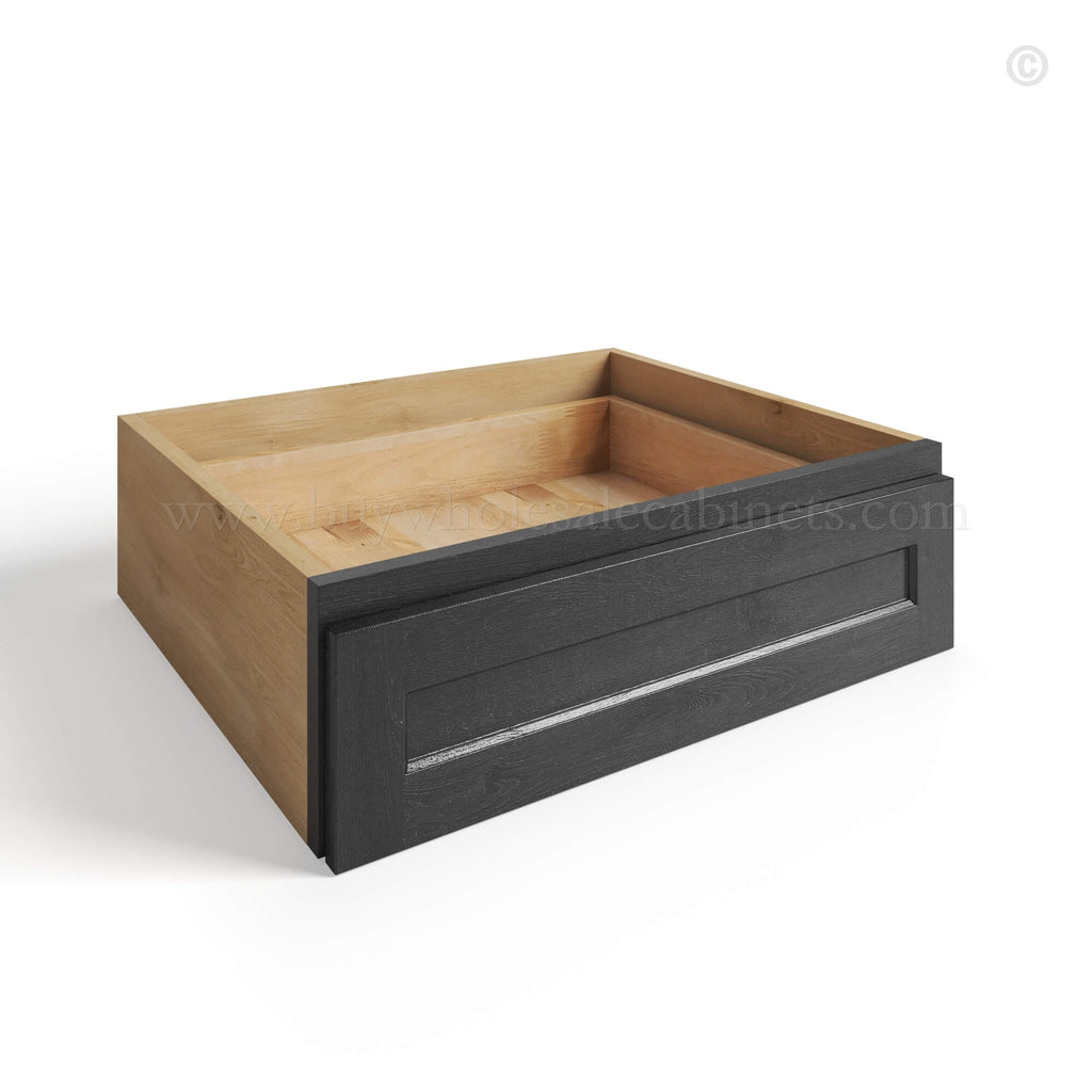Charcoal Black Shaker Vanity Knee Drawer