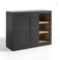 Charcoal Black Shaker Wall Blind Corner Cabinet