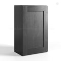Charcoal Black Shaker Single Door Wall Cabinet 36″H – 12″D