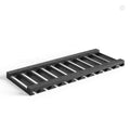 Charcoal Black Shaker Wall Glass Rack Under Cabinet