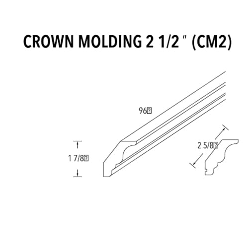 Jade Green Shaker Crown Molding (96″)