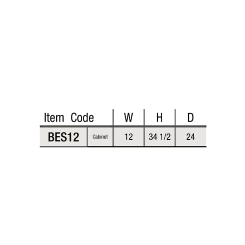 Shaker Espresso Base End Shelf (Reversible)