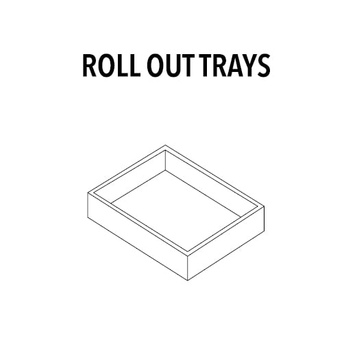 Jade Green Shaker Roll Out Trays