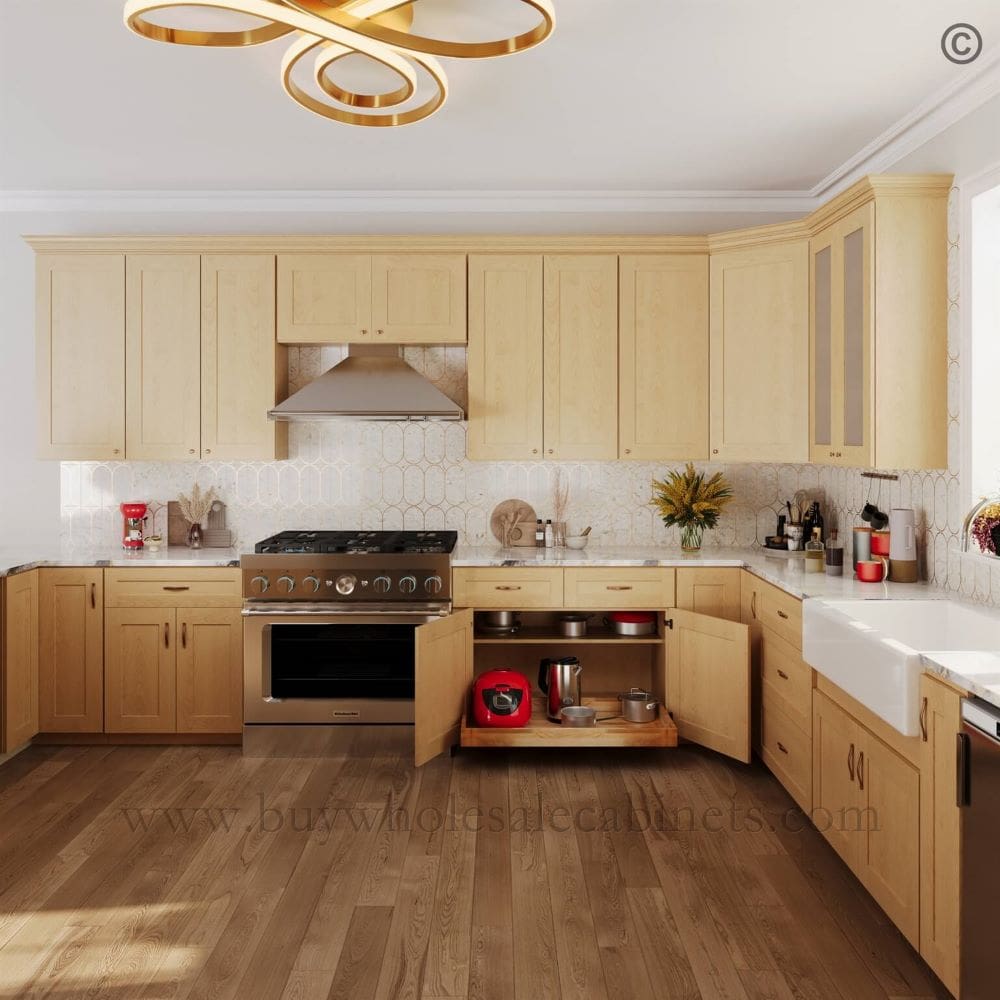 Treasure Chest Shaker Corner Sink Front Floor