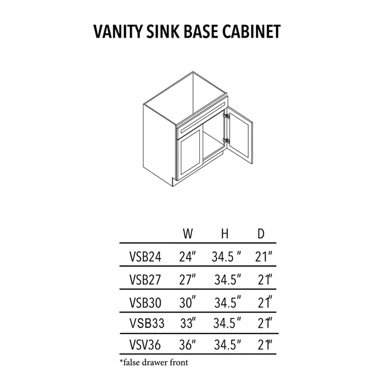 Jade Green Shaker Vanity Sink Base Cabinet