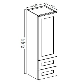 Treasure Chest Shaker 18″W Wall With Drawer Cabinet